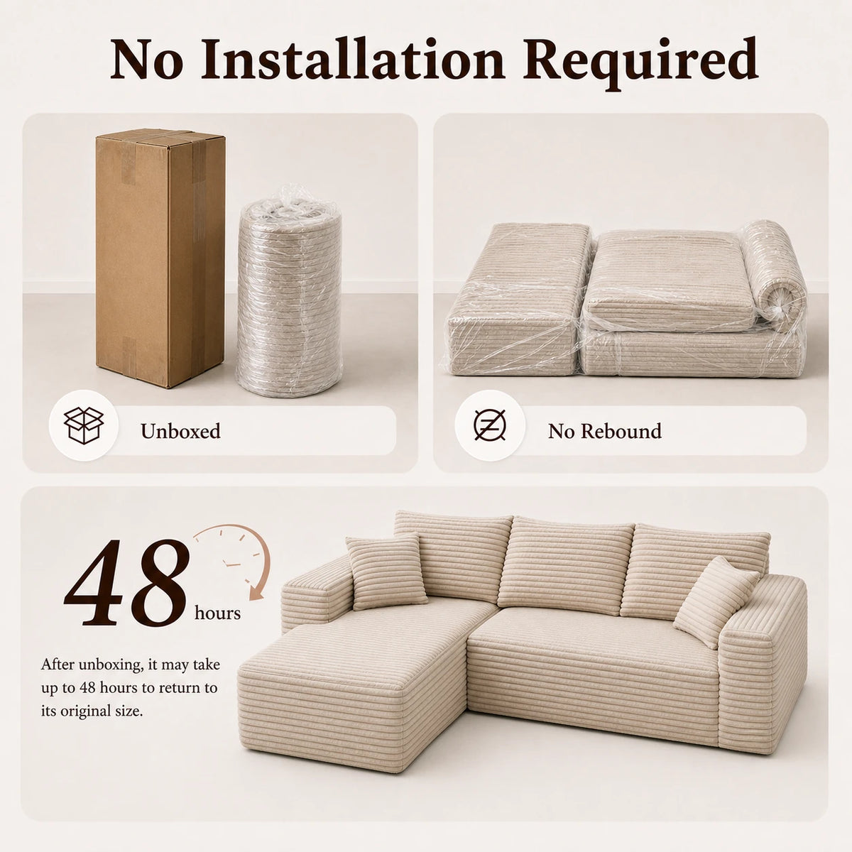Cloud Sofa — Boneless Sectional Sofa