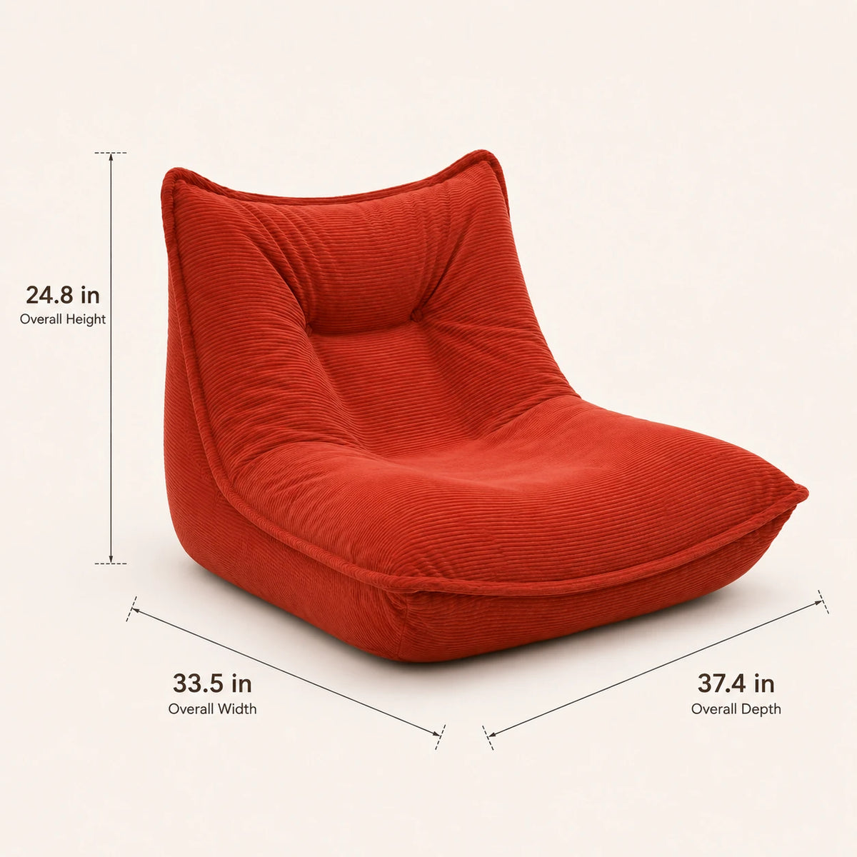 Nest Lounge — Boneless Floor Lounge Chair