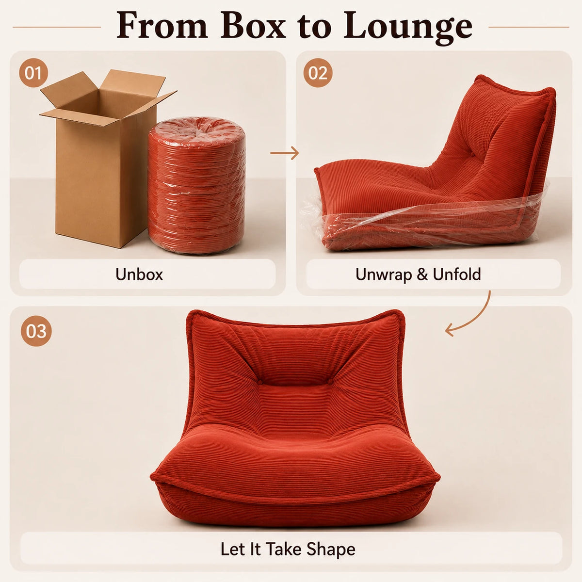 Nest Lounge — Boneless Floor Lounge Chair